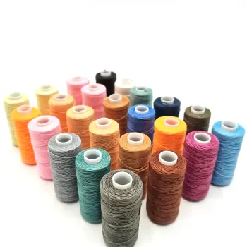 0.5mm and 0.8mm Waxed Thread for Leather Shoe and Accessory Sewing