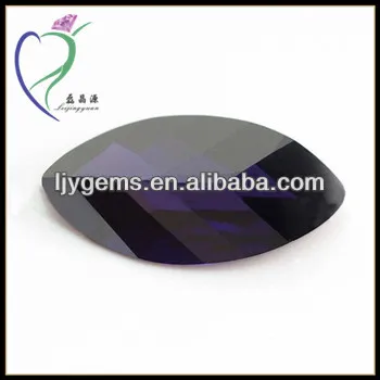 dark purple color leaf shape synthetic stone