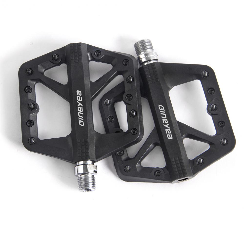 BIKEIN PRO MTB Bike Pedal Nylon Fiber Non-Slip 9/16 Inch Bicycle Platform Flat P