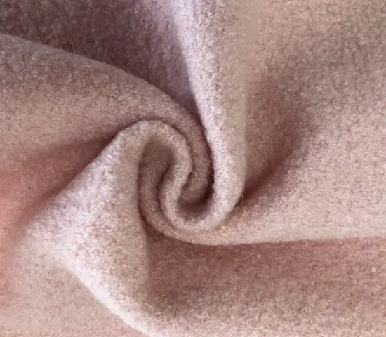 Boiled wool knit merino wool fabric for coat