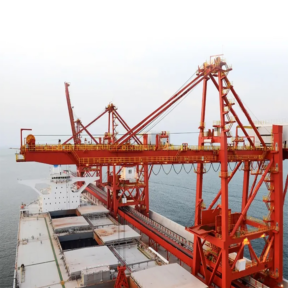 Quartz sand unloading system for glass factory