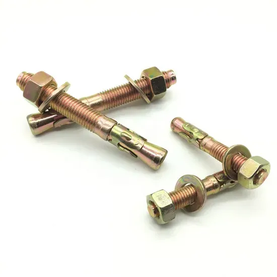 High Tensile Carbon Steel Expansion Anchor Bolt with Nut and Washer