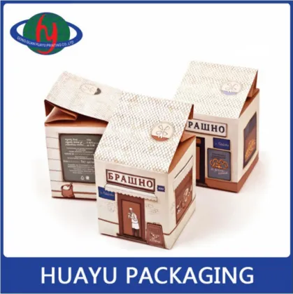 Popular Western-style Kitchen Ingredients Kraft Paper Packing Box