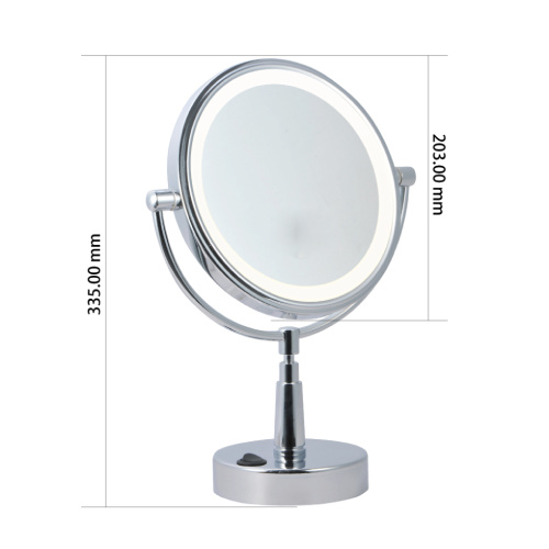 magnifying lighted shaving mirror