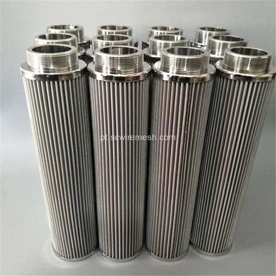 Elementos de filtro sinterizado de aço inoxidável 304