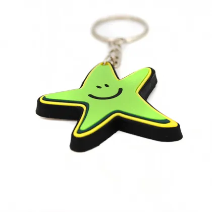 Soft PVC 3D Cartoon Star Promotional Key Chains