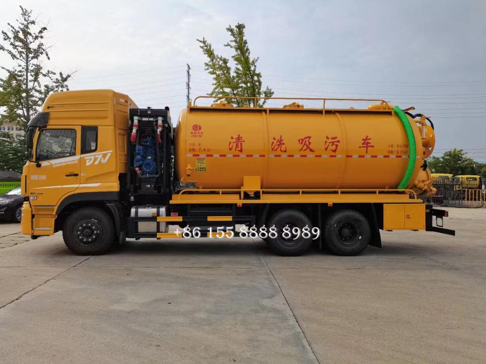 6x4 Dongfeng 22m3 Tank Mehole Santer للمبيعات