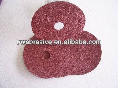 Fibre disc for polishing wood