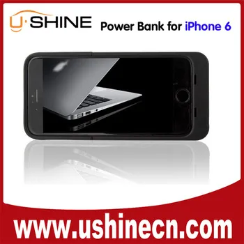 customized portable External Power Bank Backup case for iPhone 6
