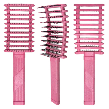 Fábrica Direct Curved Vented Desengaño Cepillo para el cabello húmedo y seco - Masaje del cuero cabelludo para mujeres, hombres y niños