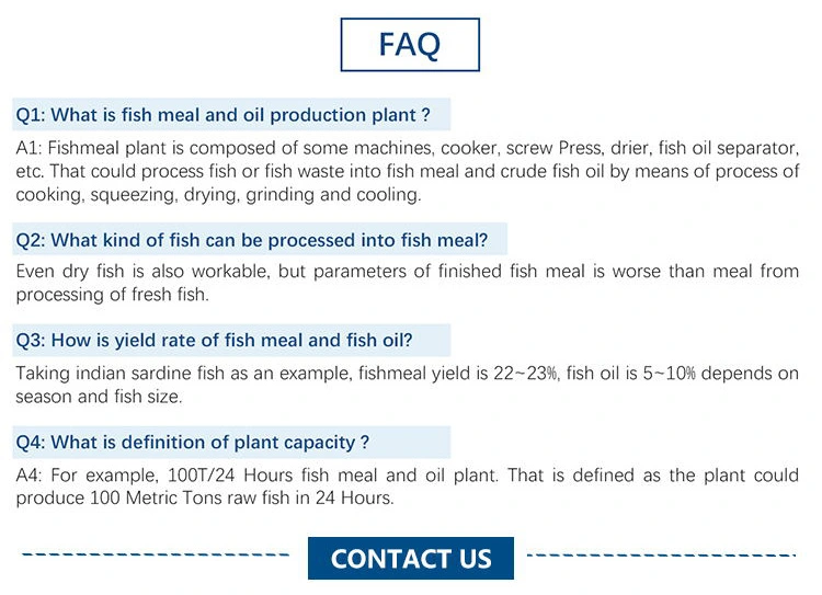 Proteinreiche Fischmehl- und Fischölmaschine - Verpackungsmaschine für Fischmehlfabrik