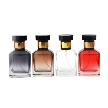 Square Shape Glass Empty Perfume Atomizer Spray Bottle