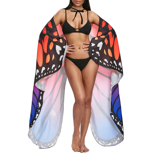 Butterfly Wings Shawl Fairy Soft Fabric for Women Ladies Party Nymph Costume Accessory