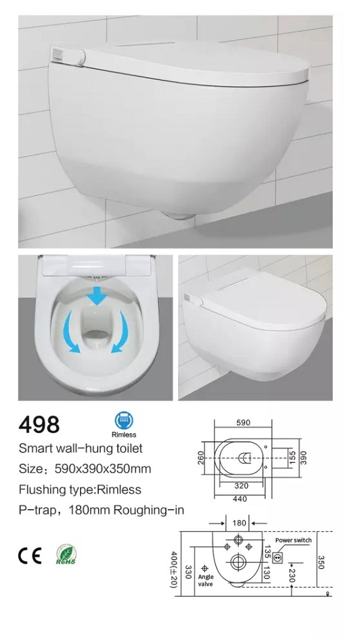 Wall Hung Intelligent Toilet