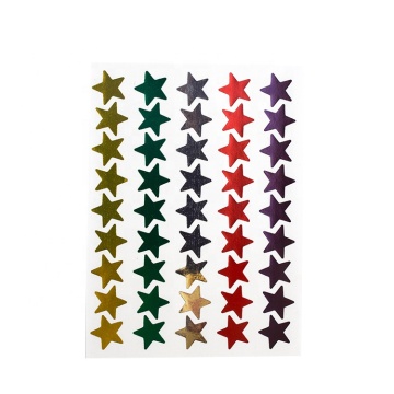 Affordable Custom Star-Shaped Aluminum Foil Stickers