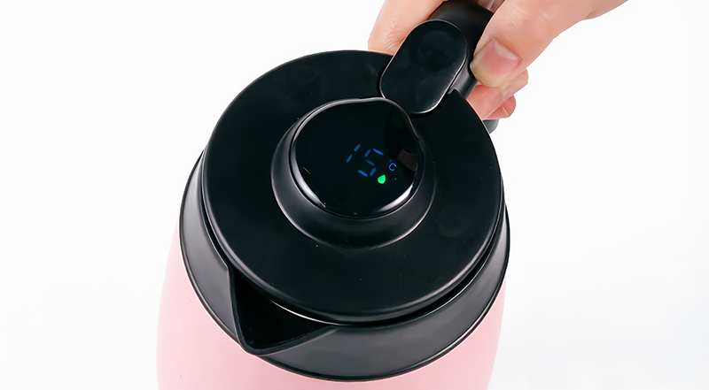 stainless steel coffee carafe with led display