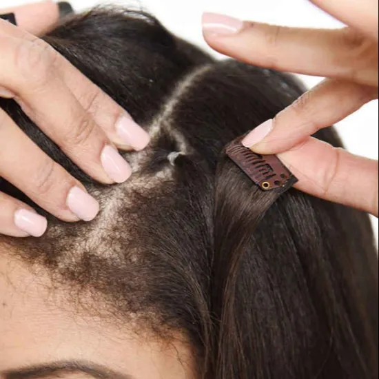 Wholesale Top Grade Double Drawn Clip Mink Straight Hair