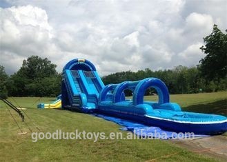 Long inflatable swimming pool tube slides for sale