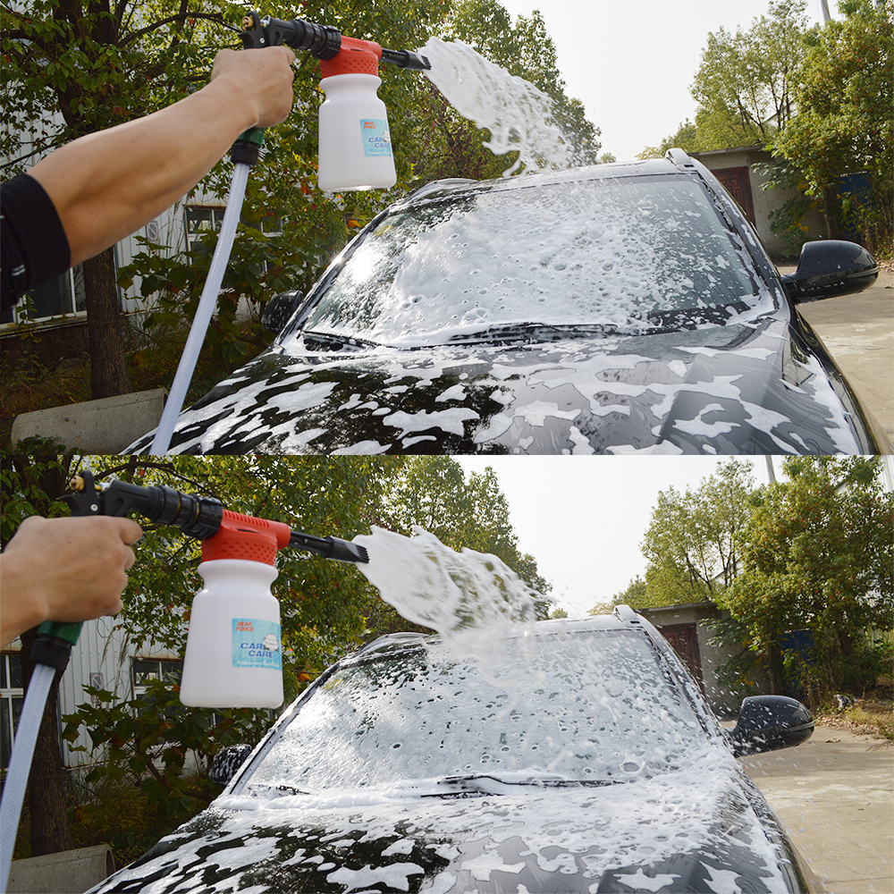 Gun à eau en mousse multifonctionnelle à basse pression deux en un ménage détachable de lavage de voiture arrosé pour le jardin