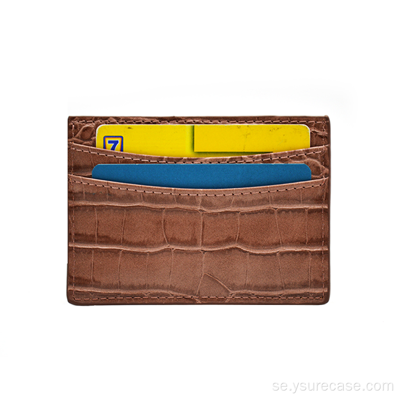 Anpassad logotyp Hot Sale Crocodile Credit Card Holder