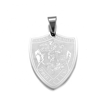 Yiwu Aceon Stainless Steel Saint Michael Church Prayer Pendant