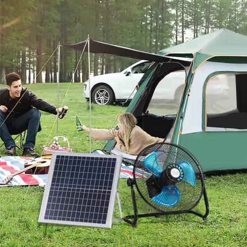 Ventilador solar con pantalla de energía