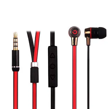 3.5mm plug noise cancelling with microphone cheap earphones