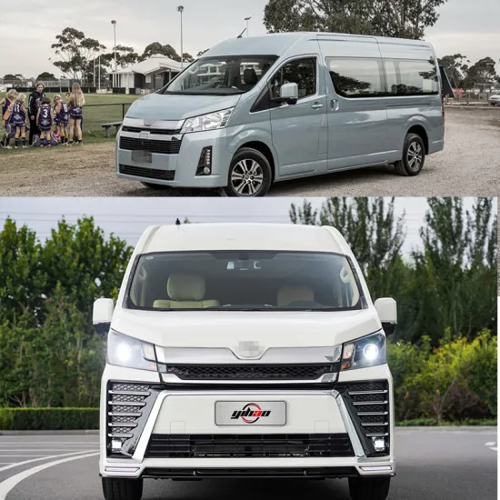 Front Bumper Body Kit Grille Car Accessories Set for HiAce 2018-2023