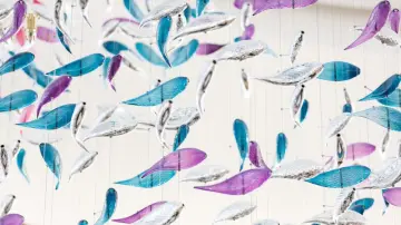 Large foyer fish-shaped chandelier for high ceilings