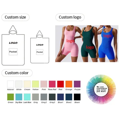 Wholesale Custom Anti-Wrinkle Hip Lift Gym Ribbed Yoga Suit Active Wear Set