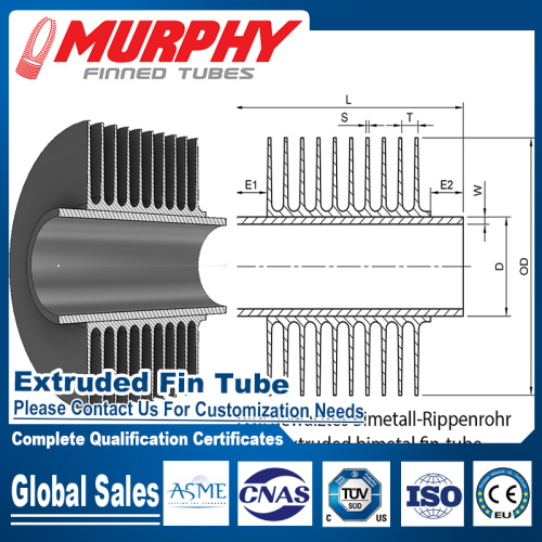 SA334 Gr1 Extrudierte Flossenröhren von guter Qualität