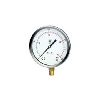 New Nuova FIMA Bourdon Tube Pressure Gauge Model MGS30/EXTRA with 125mm Diameter