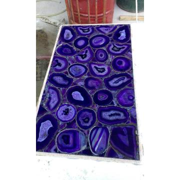 luxury interior purple agate slab
