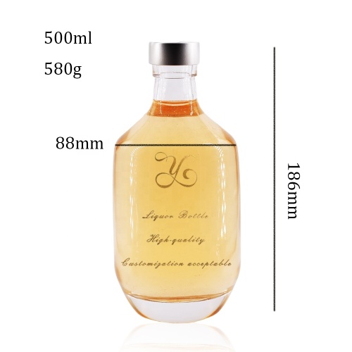 500ml tequila glass bottle