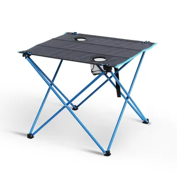 High Quality Steel Lightweight Portable Beach Camping Folding Table