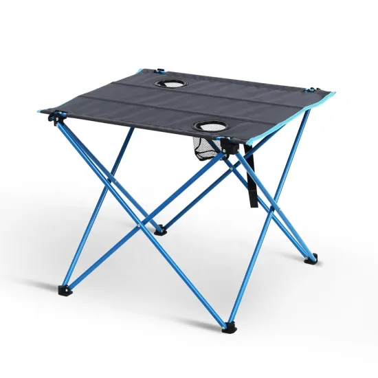 High Quality Steel Lightweight Portable Beach Camping Folding Table