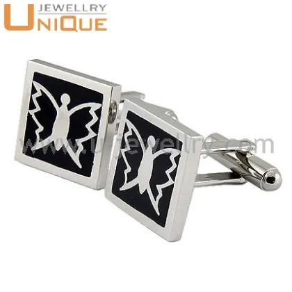 Fashion cufflinks blanks Small quantity stainless steel cufflinks