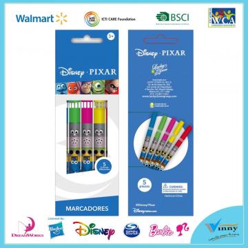 Set di pennarelli Disney Pixar 5 pezzi