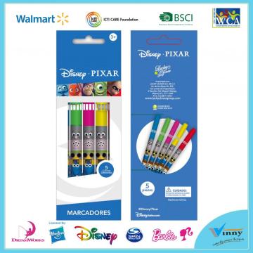 Disney Pixar 5 Piece Marker Set