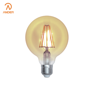 لمبة فتيل ذات مساحة كبيرة بتصميم ذهبي