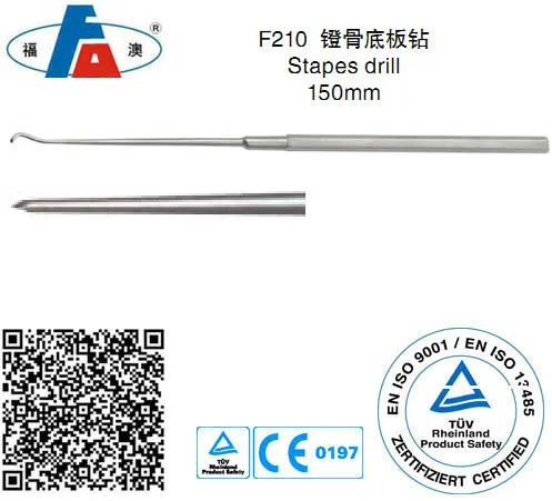 Ear stapes drill, Ear instruments