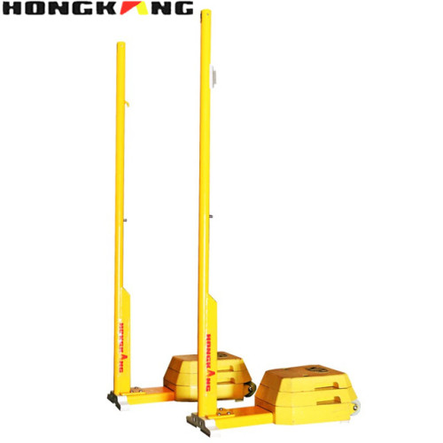 BWF Approved Badminton Net Post with Wheels