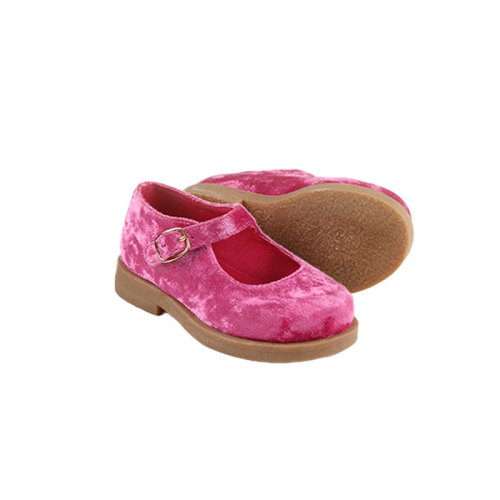 Rubber Soles Mix Sizes Fancy Velvet Kids Shoes