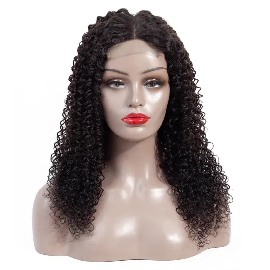 cheap price wholesale peruvian hair kinky curly hair quality human hair closure wigs