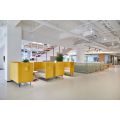 Modern High-End Office Furniture Privacy Meeting Sofa Pod with High Partition Back Fabric Sofa Set