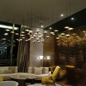Indoor decoration customizable big project chandelier pendant lamp
