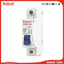 6ka Mini Circuit Breaker with Ce KNB1-63 1P