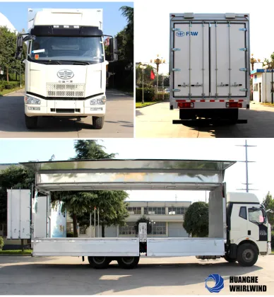 Iron Column Supporting Wing Opening Box Body Truck