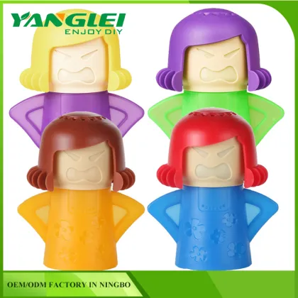 Eco-friendly Portable Plastic Angry Mama Microwave Cleaner
