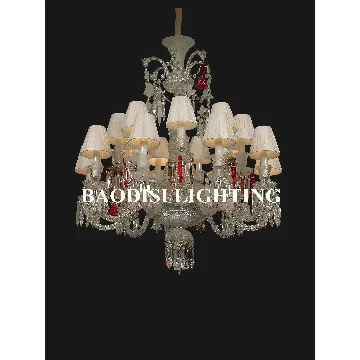 Baccarat Style crystal pendant lights with glass lampbody